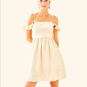 Lilly Pulitzer Kariana silk gold dress